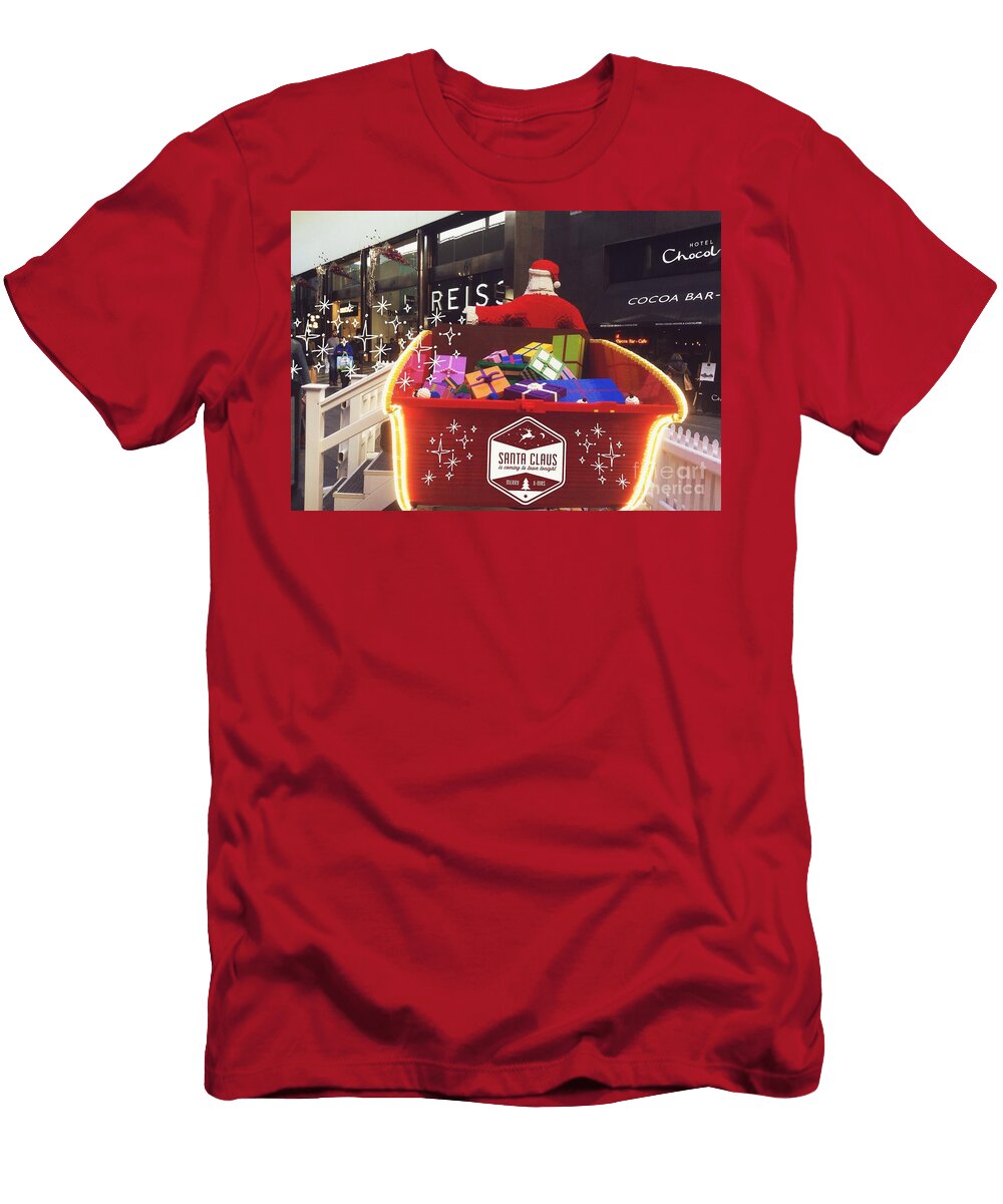 Lego Santa Festive Greeting 2 Joan Violet Stretch T-Shirt
