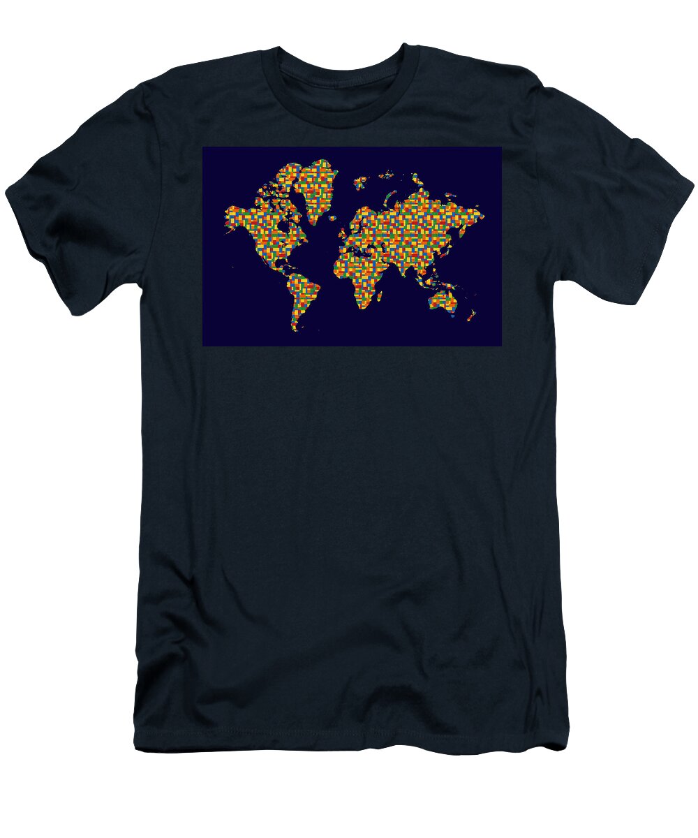 Lego World Map Andrew Fare T-Shirt
