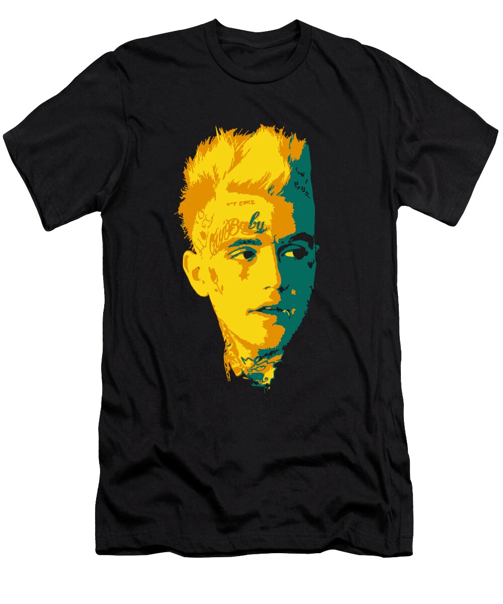 Lil Peep Gustav Elijah Ahr American Rapper Pop Art Andika Bahtiar T-Shirt