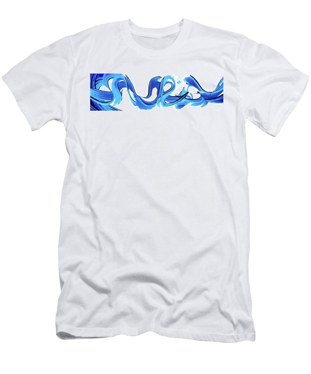 Long Pure Water Wave Art Two Sharon Cummings T-Shirt