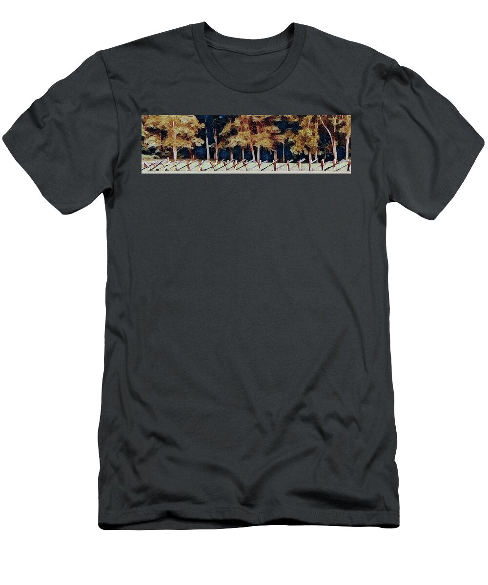 Long Wooden Fence in the Blue Ridge 920 Dan Carmichael T-Shirt
