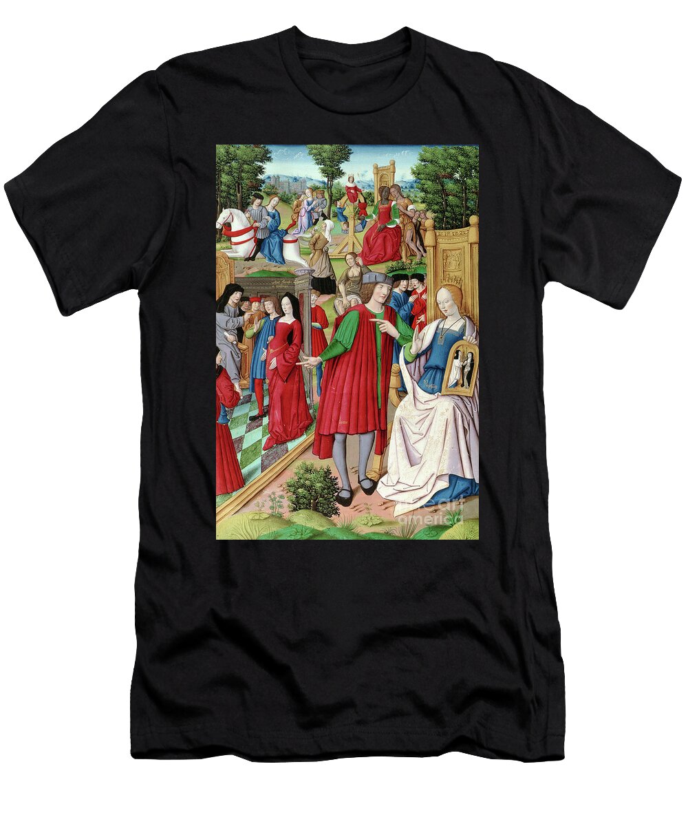 Louis Xii Conversing with Anne of Brittany French School T-Shirt