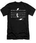 Love Music Cat on Musical Notes Musician Funny Shirtom T-Shirt