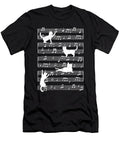 Love Music Cat Playing on Musical Notes Musician Shirtom T-Shirt
