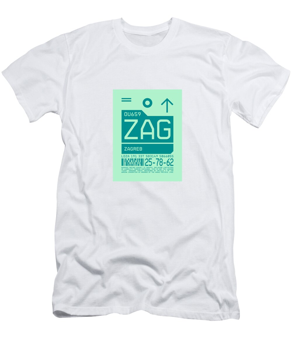 Luggage Tag C Zag Zagreb Croatia Organic Synthesis T-Shirt