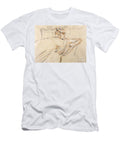Madame Helleu Reading Black Red and White Chalk on Paper Paul Cesar Helleu T-Shirt