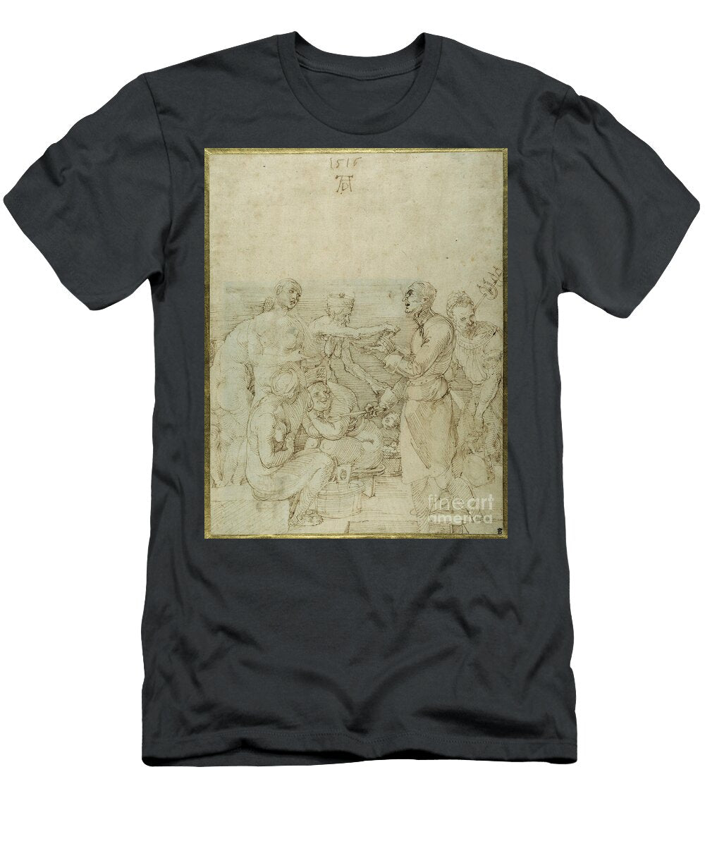Madonna and Child Pen Brown Ink on White Paper Albrecht Drer or Duerer T-Shirt