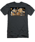 Magical Blue and White Castle Mesopotamian Ziggurat Keep Gothic Dark Academia Madison Greene T-Shirt