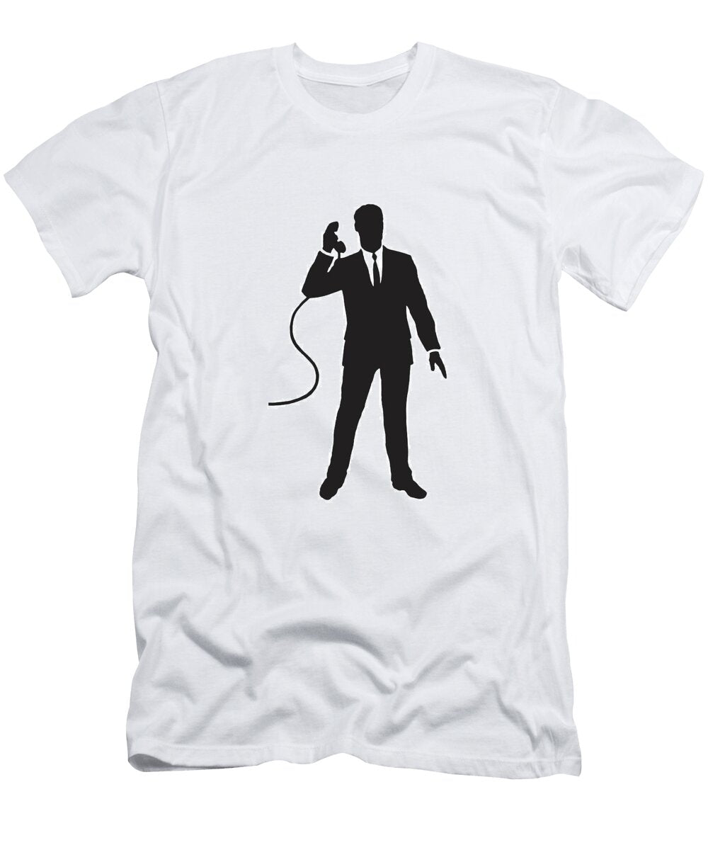 Man Holding Telephone Csa Images T-Shirt