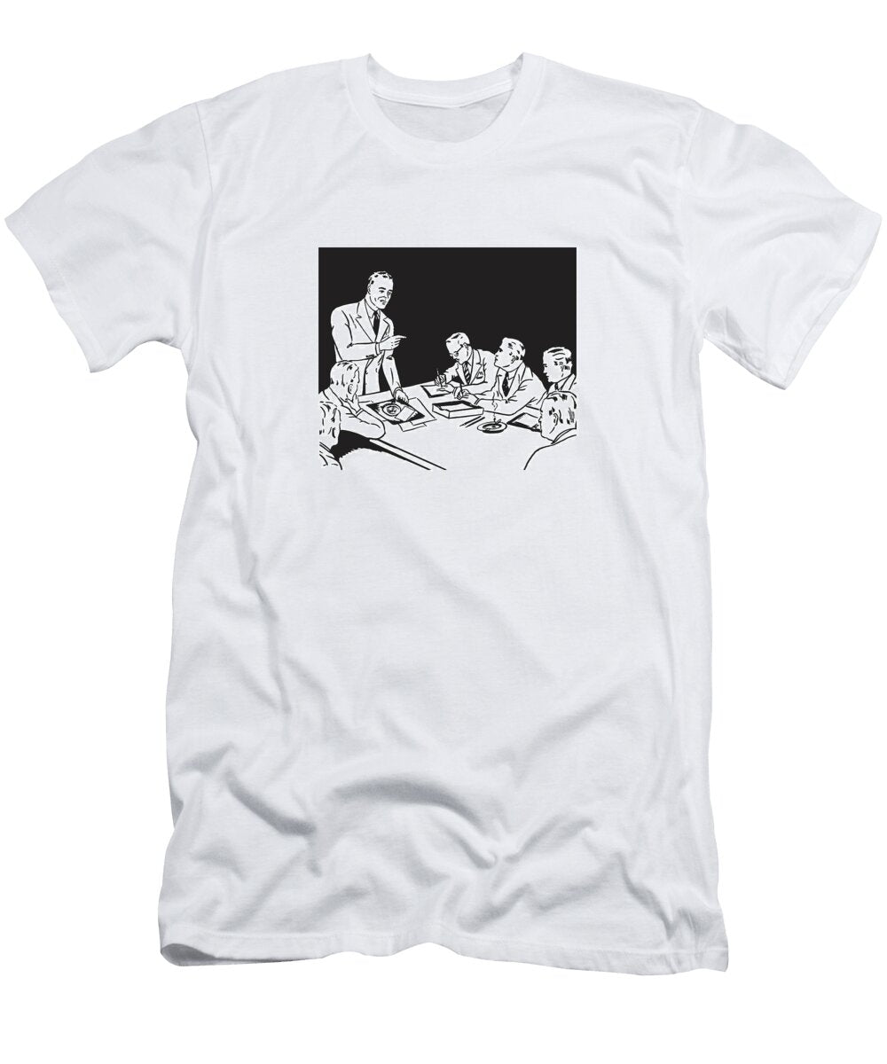Man Leading a Meeting At Work Csa Images T-Shirt