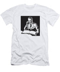 Man Looking At Book While on Phone Csa Images T-Shirt