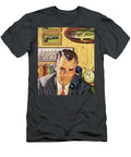 Man Using Telephone in Office Csa Images T-Shirt