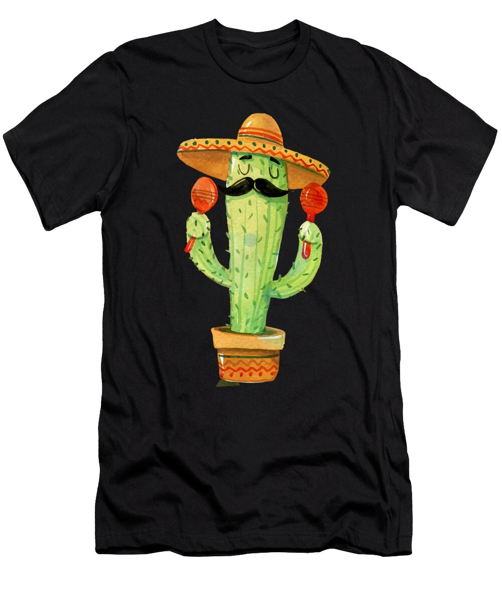 Maracas Player Sombrero Music Mexican Maraca Gift Thomas Larch T-Shirt