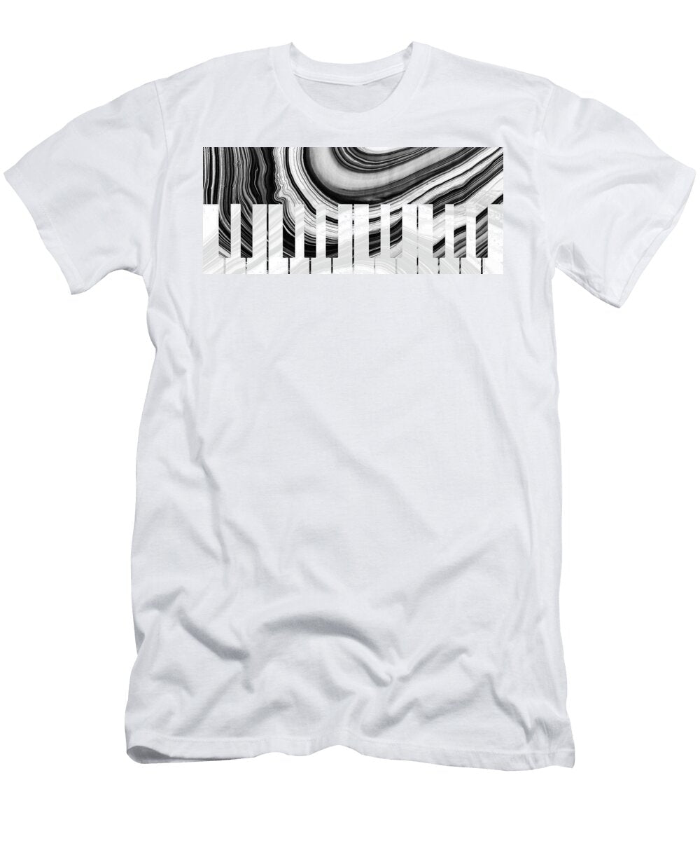 Marbled Music Art Piano Keys Sharon Cummings Sharon Cummings T-Shirt