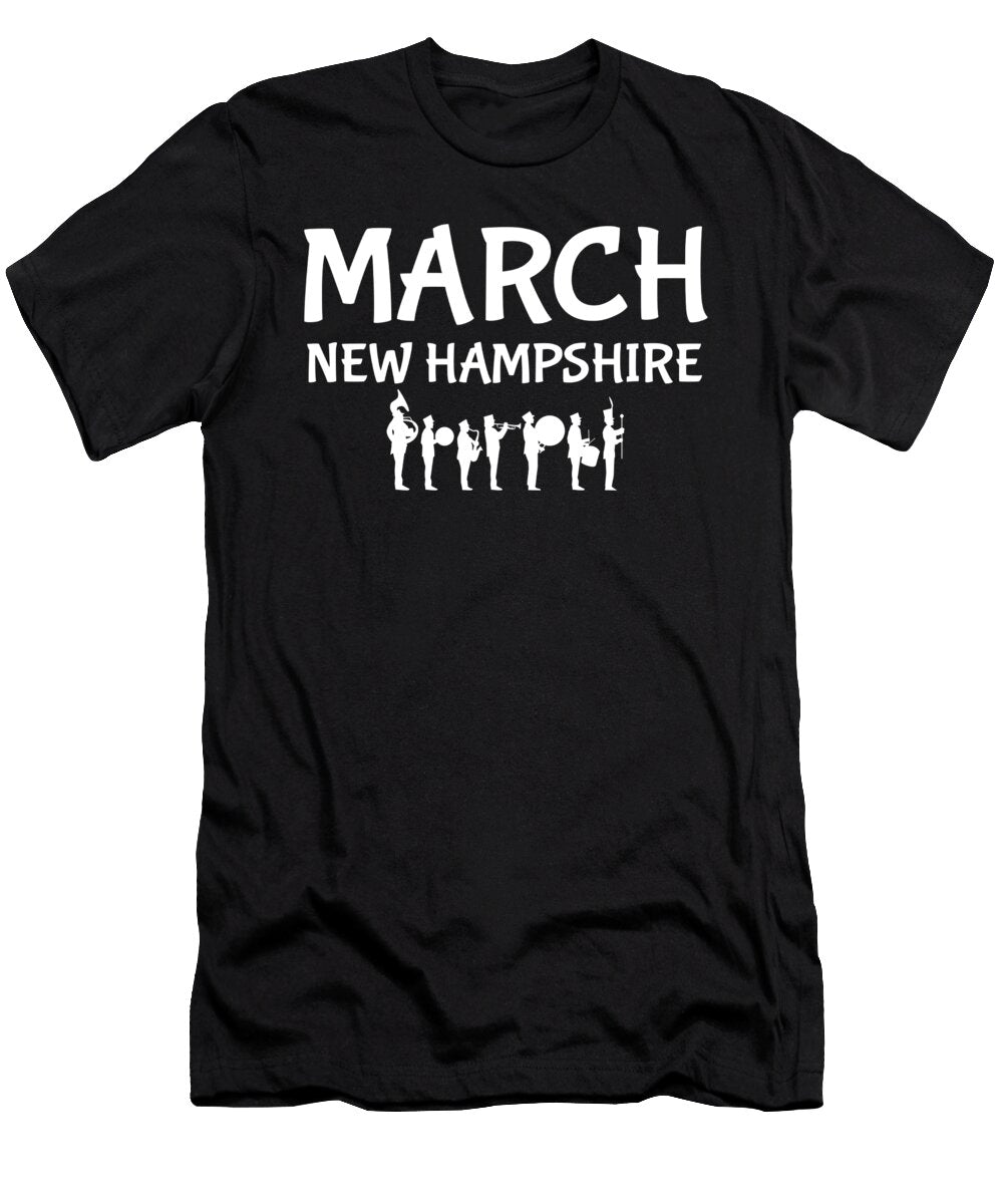 March New Hampshire Marching Band Pride Jacob Hughes T-Shirt