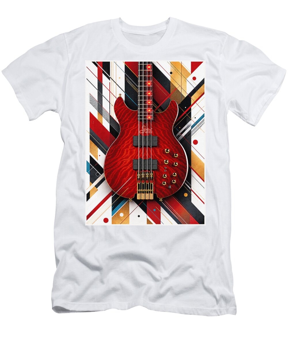 Mark King Geometric Status Graphite Kingbass Guitar Mal Bray T-Shirt