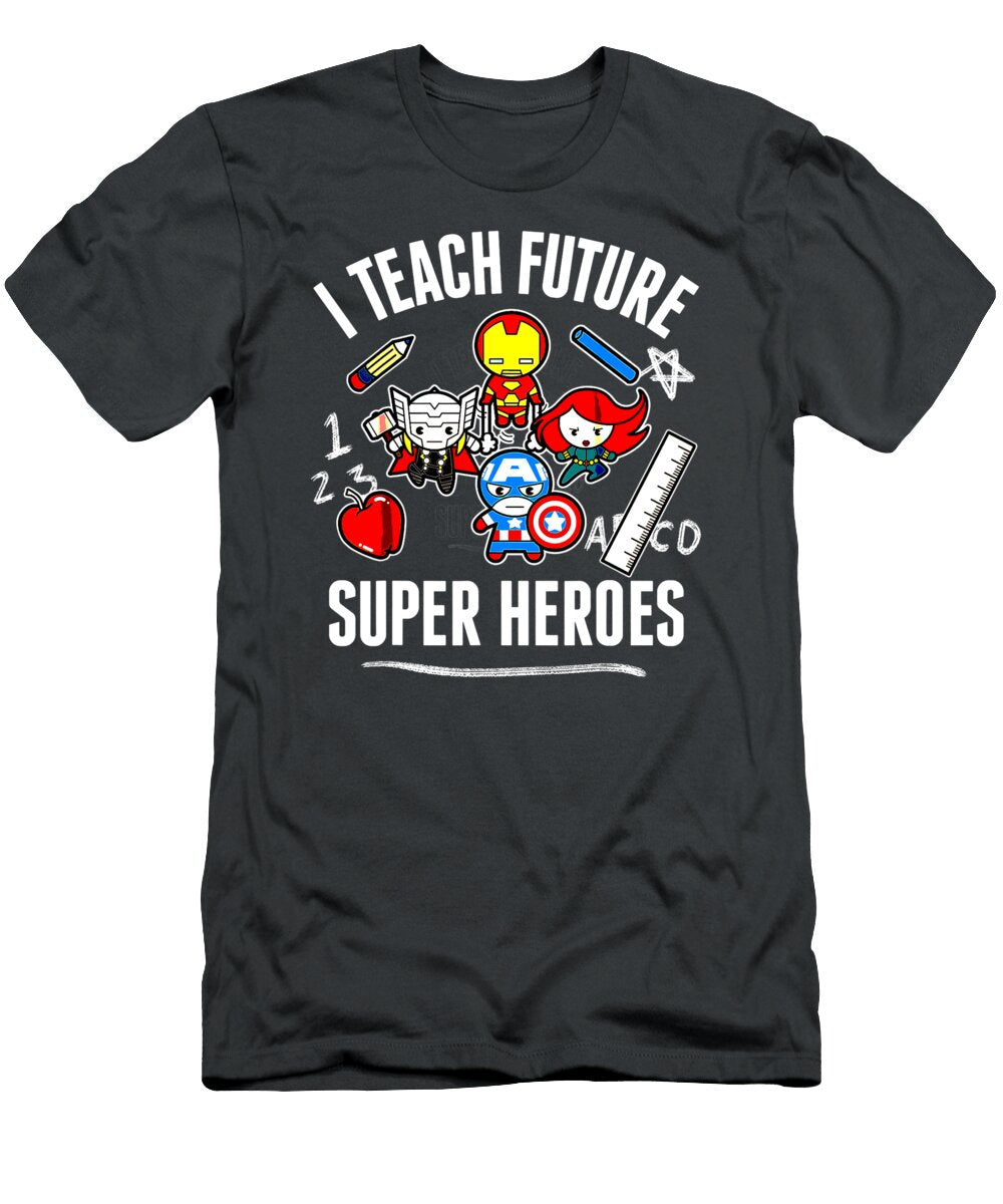 Marvel Avengers Classic I Teach Super Heroes Graphic Eshaan Sofiya T-Shirt