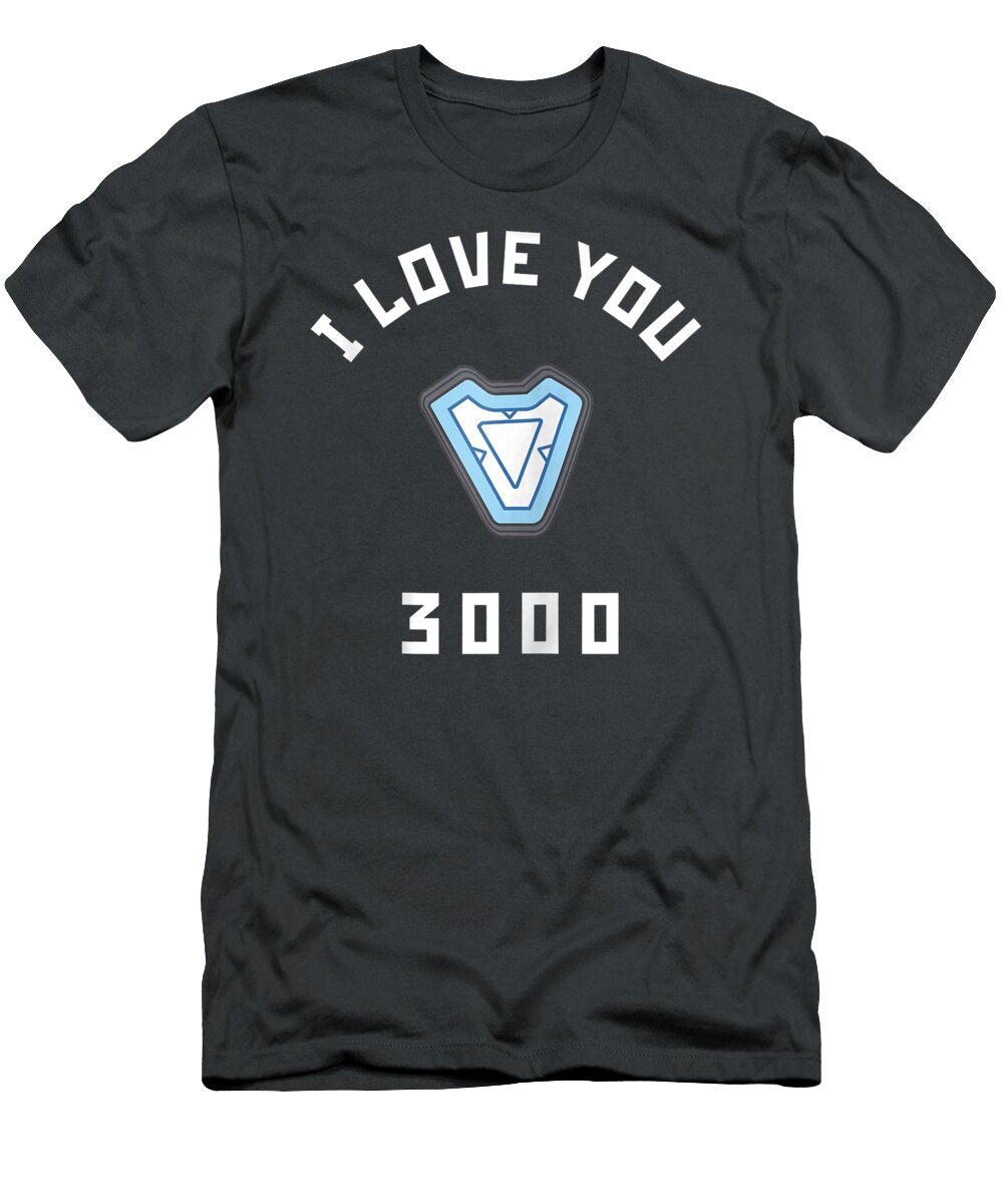 Marvel Avengers Endgame Iron Man I Love You 3000 Arc Reactor Jia Elle T-Shirt