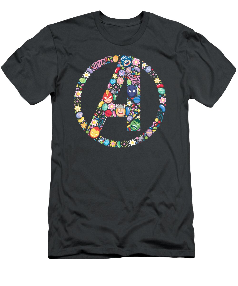 Marvel Avengers Logo Easter Ajay Aden T-Shirt