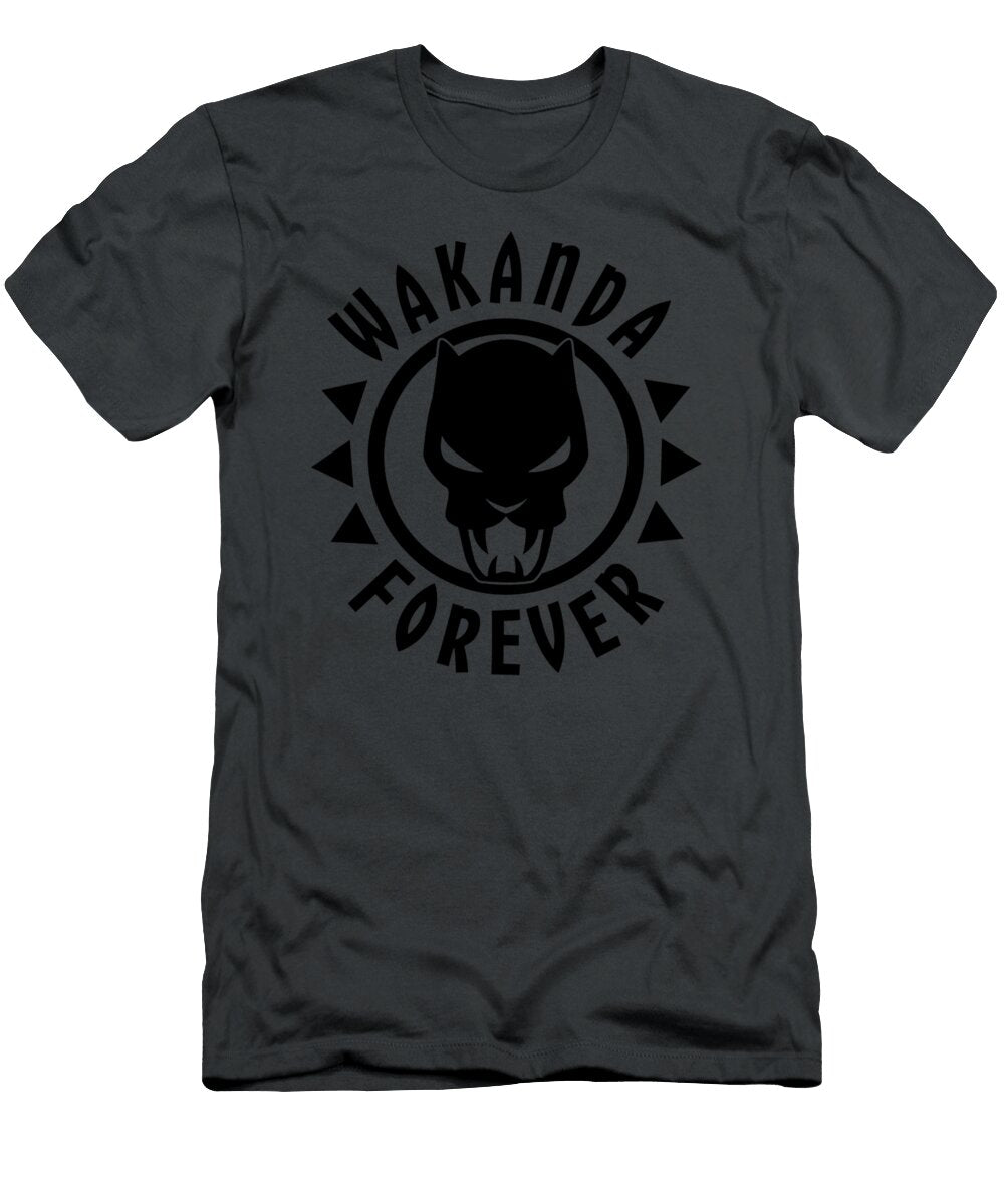 Marvel Black Panther Icon Wakanda Forever Circle Indy Sonam T-Shirt