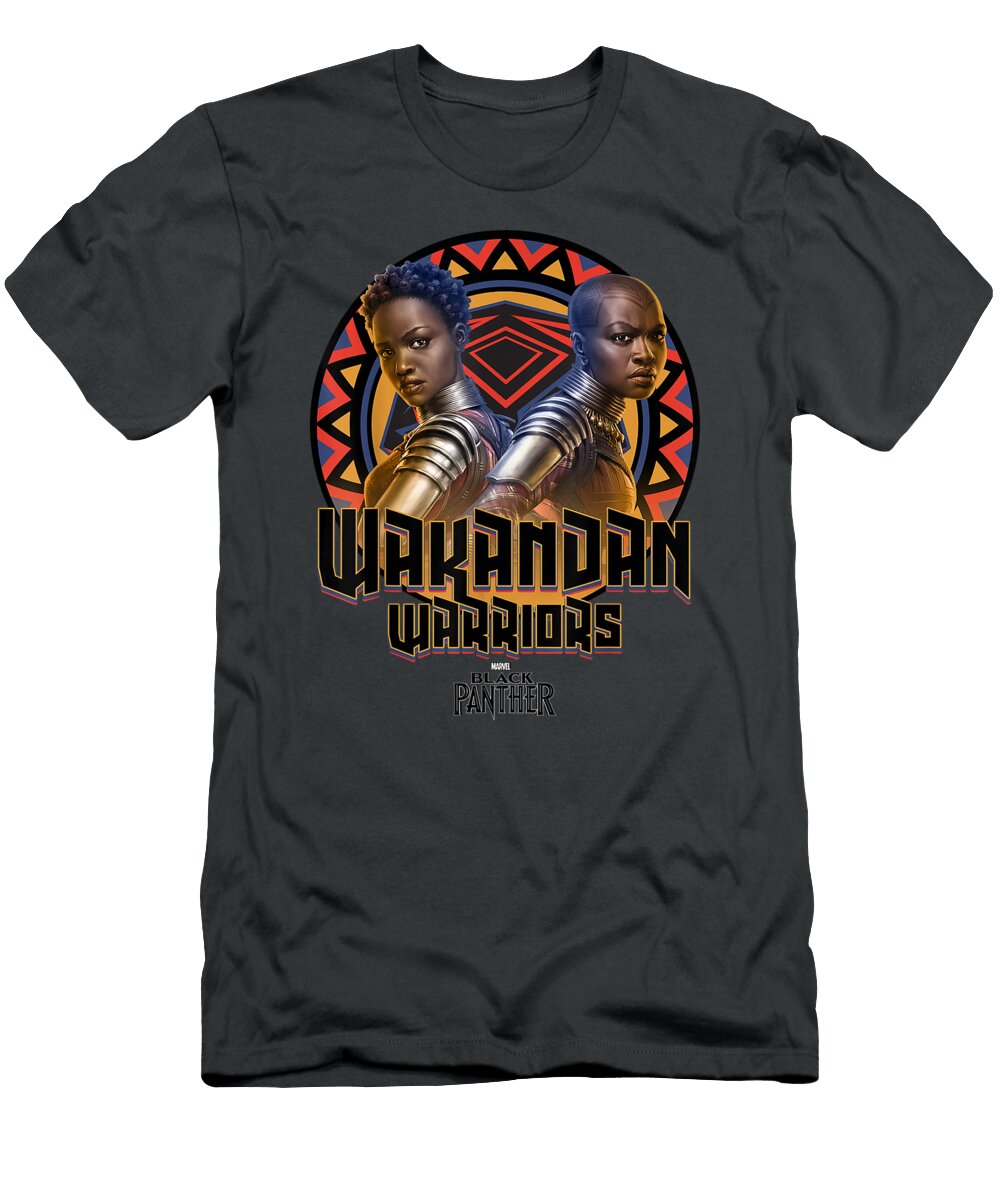 Marvel Black Panther Movie Warrior Circle Graphic Wajeen Paity T-Shirt