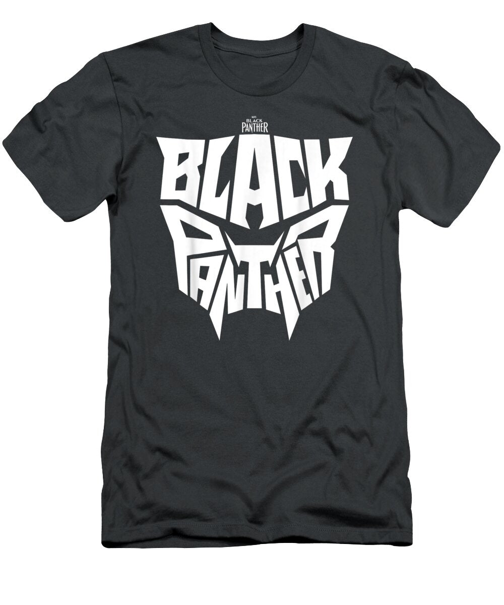 Marvel Black Panther Movie White Mask Text Graphic Antonl Jasni T-Shirt