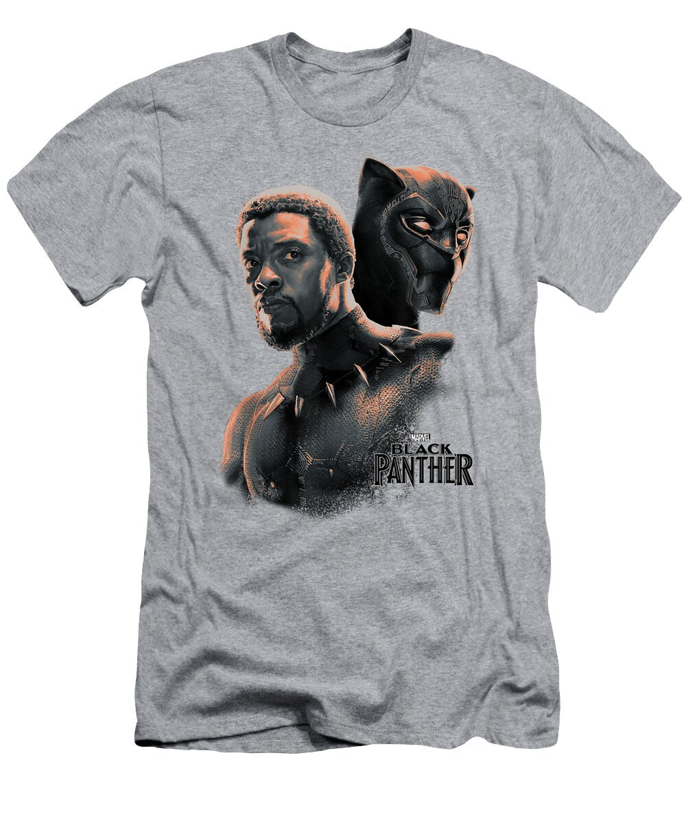 Marvel Black Panther T Challa Unmasked Portrait Short Sleeve Fergie Hero T-Shirt