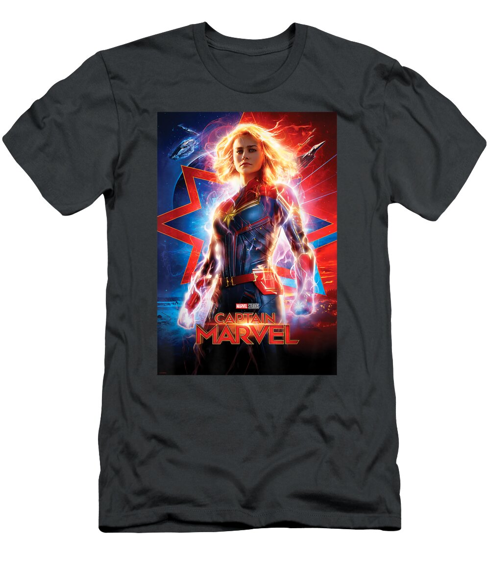 Marvel Captain Marveluited Up Poster Islais Lujain T-Shirt