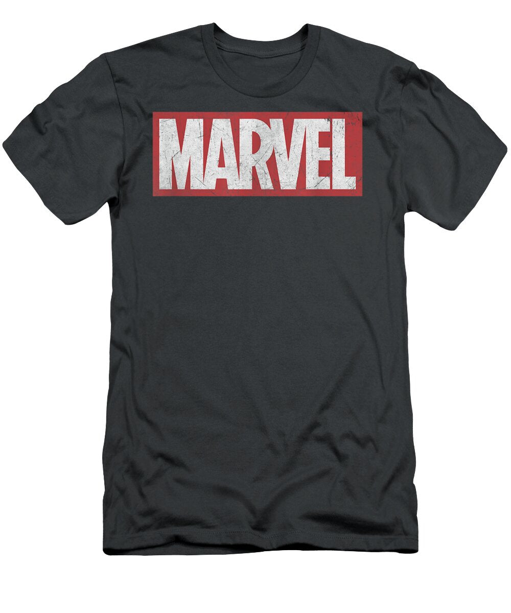 Marvel Classic Distressed Logo Graphic Malcol Marjaa T-Shirt
