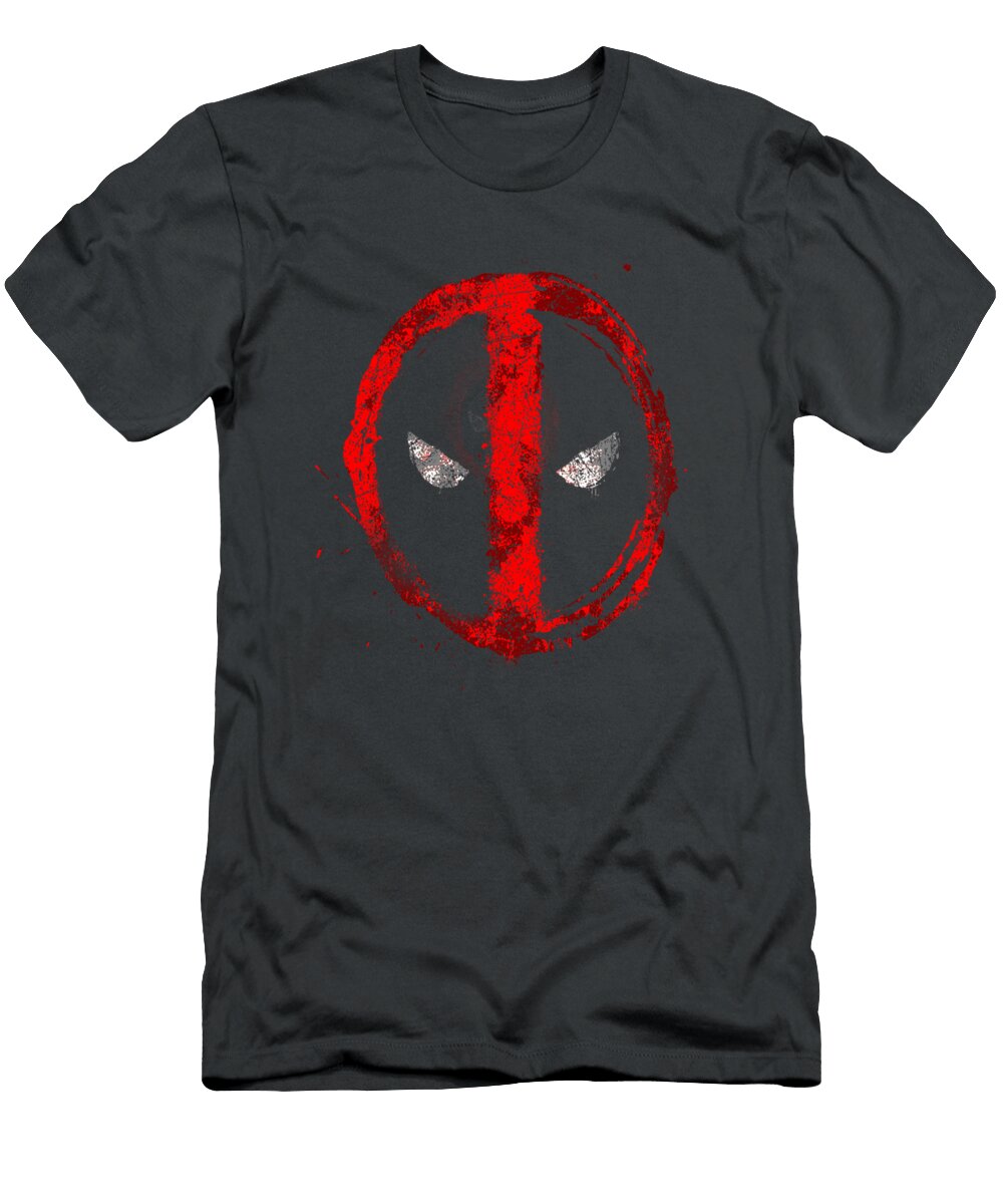 Marvel Deadpool Symbol Red Spray Paint Pullover Antoni Mirabe T-Shirt