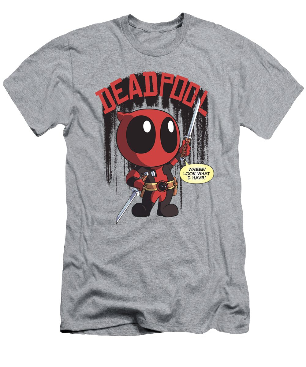 Marvel Deadpool Wheee Look What I Have Portrait Shakeel Cree T-Shirt