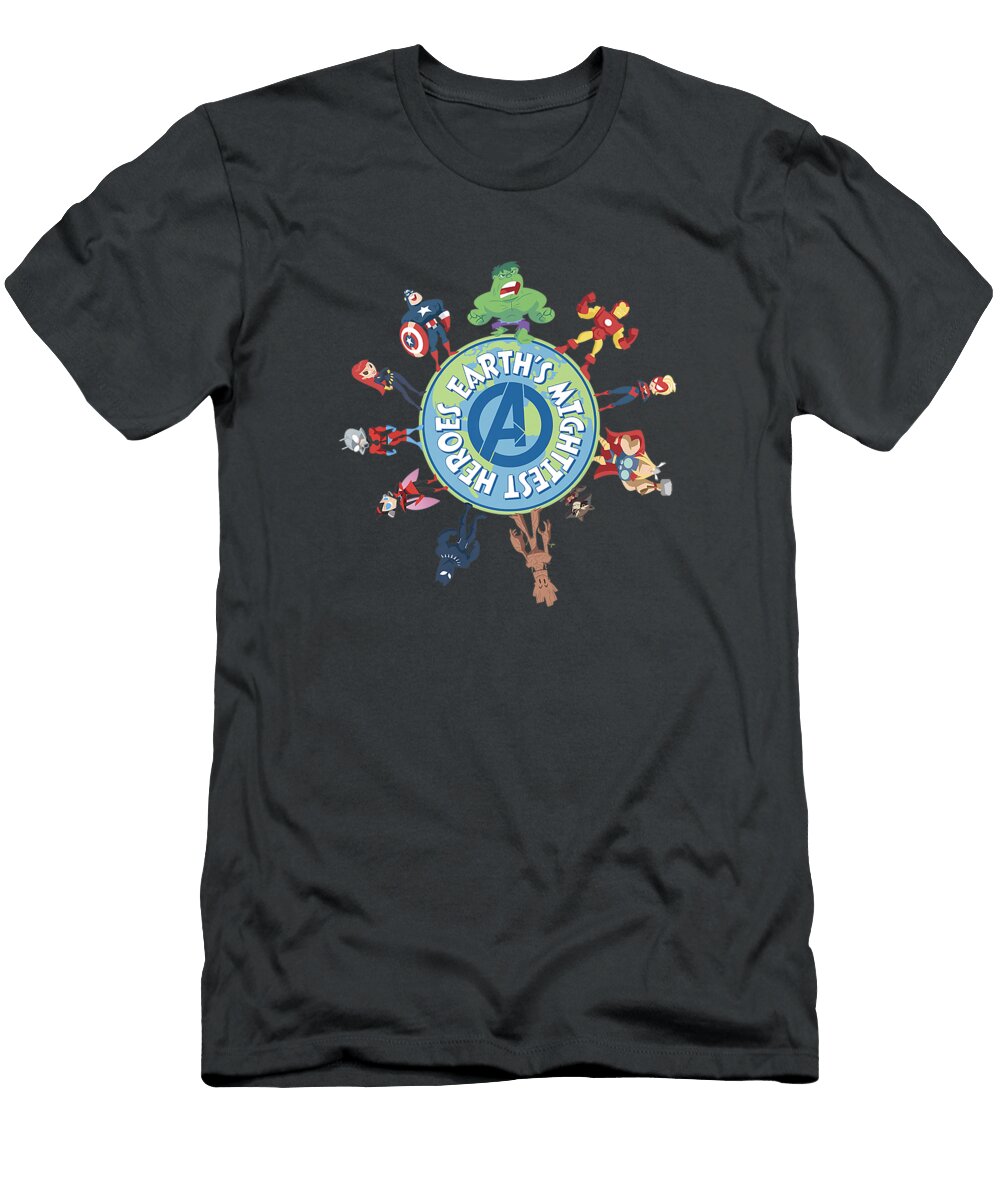 Marvel Earth Day Avengers Earths Mightiest Heroes Premium Earth Day Lucasaudio T-Shirt