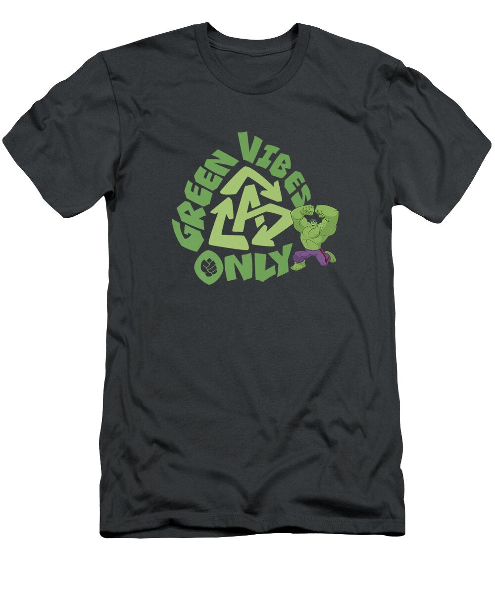 Marvel Earth Day Avengers Hulk Green Vibes Only Premium Earth Day Noh9rohai T-Shirt