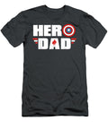 Marvel Fathers Day Captain America Shield Hero Dad Logo1 Darciz Flori T-Shirt