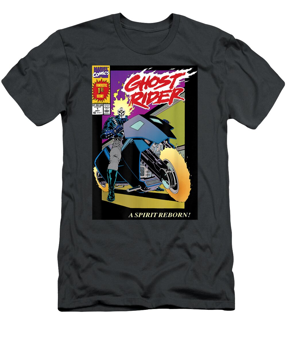 Marvel Ghost Rider Number 1 Comic Cover Malcol Marjaa T-Shirt