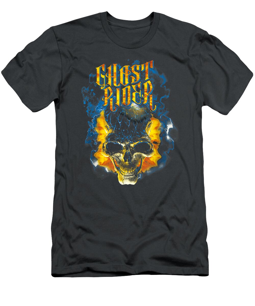 Marvel Ghost Rider Skull Urban Street Flames Graphic1 Darciz Flori T-Shirt