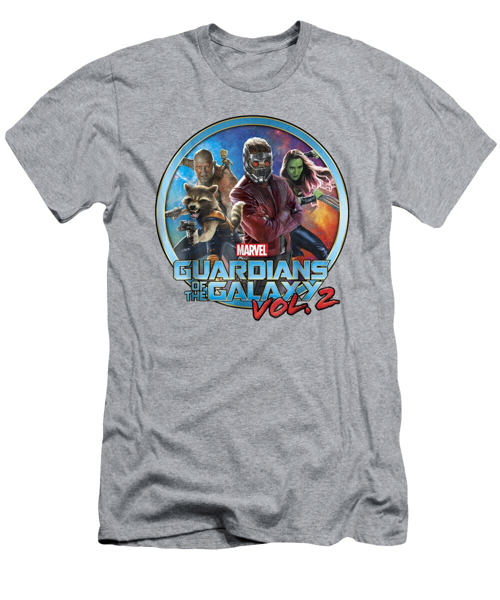 Marvel Guardians of Galaxy 2 Team Circle Graphic Quincy Cassia T-Shirt