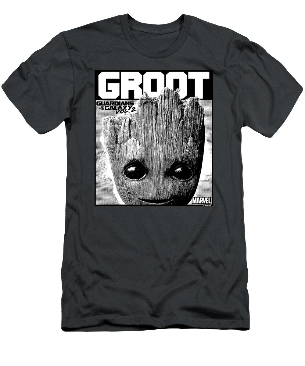 Marvel Guardians of the Galaxy Vol 2 Big Face Groot Poster Layton Evagra T-Shirt