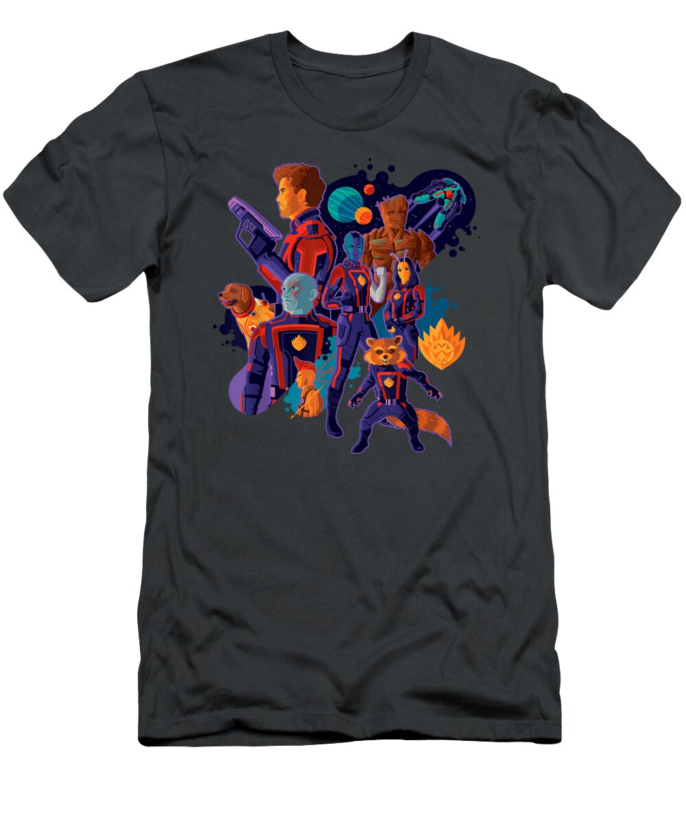 Marvel Guardians of the Galaxy Volume 3 Cosmic Team Ennio Ellise T-Shirt