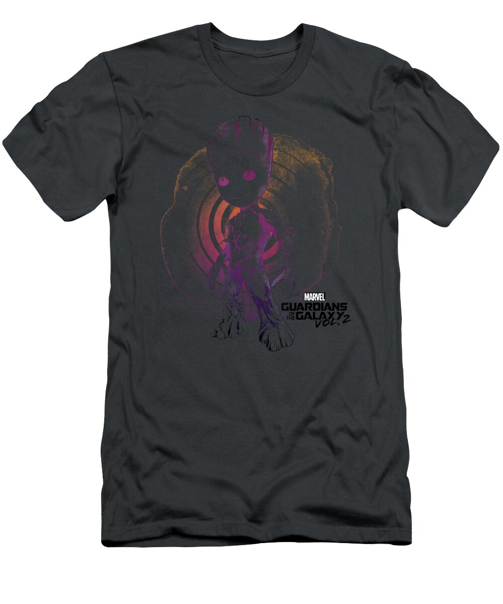 Marvel Guardians Vol 2 Groot Watercolor Swirl C1 Mckinl Aja T-Shirt