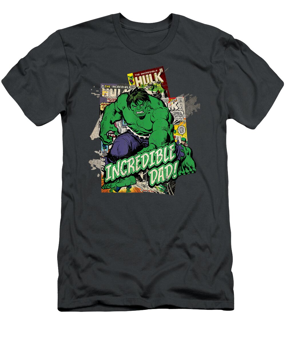 Marvel Hulk Incredible Dad Fathers Day Gyani Layla T-Shirt