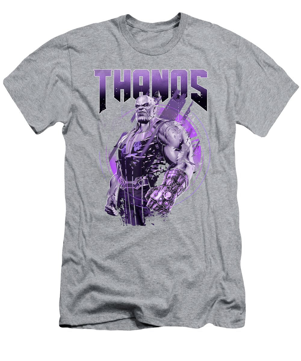 Marvel Infinity War Thanos Purple Distressed Graphic Khabib Danile T-Shirt