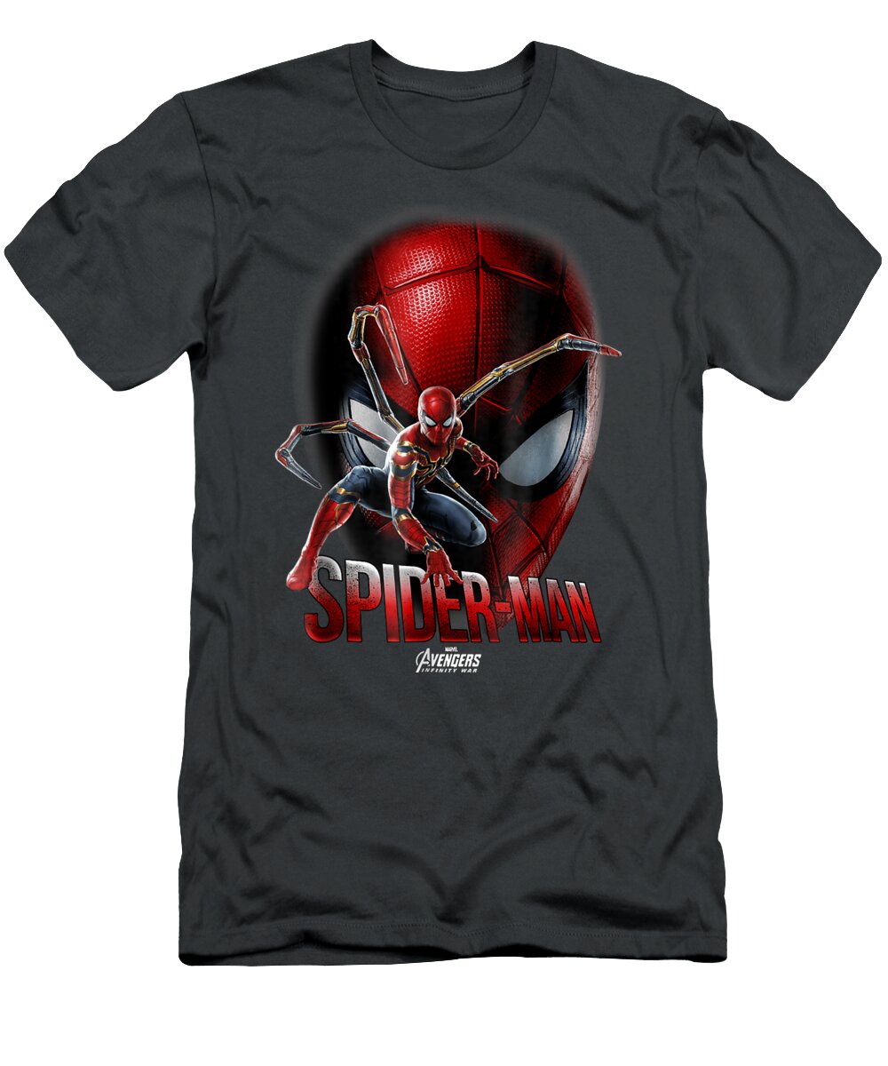 Marvel Infinity Warpiderman Game Face Graphic Malcol Marjaa T-Shirt