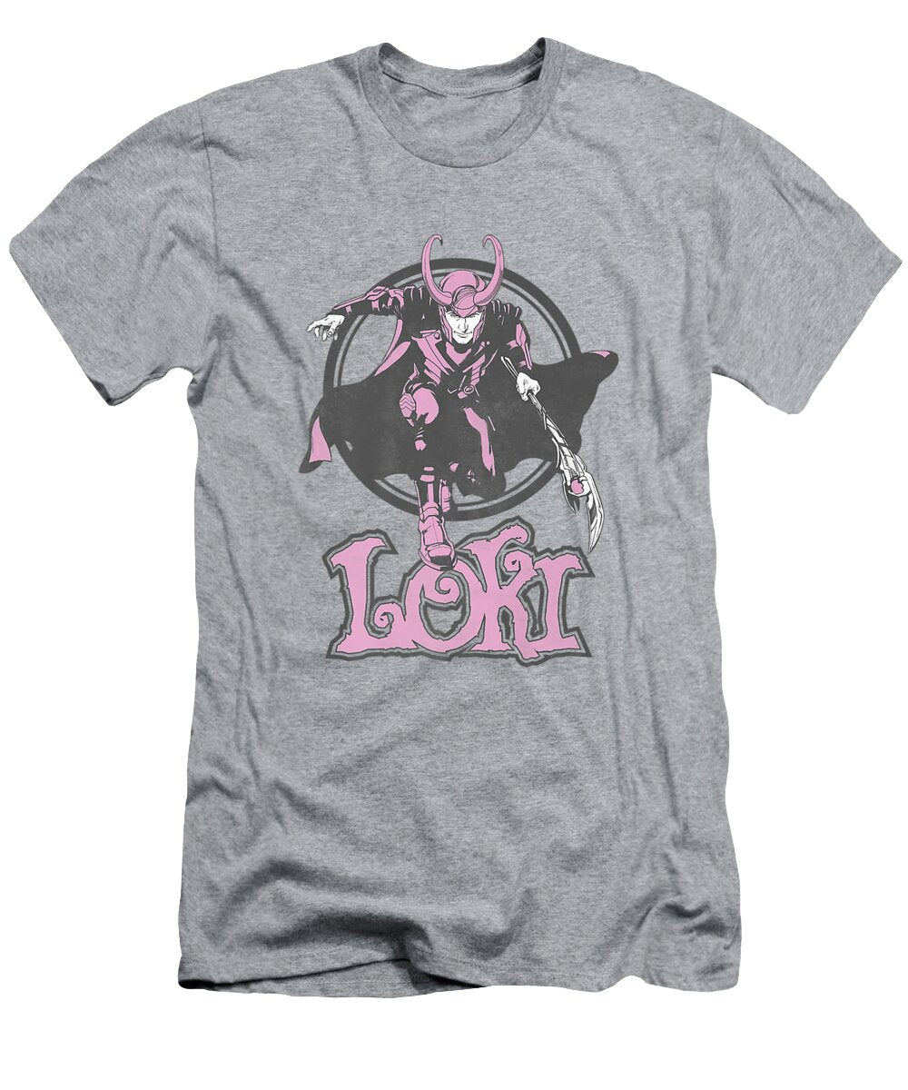 Marvel L Retro Pink Huetance Portrait Quincy Cassia T-Shirt