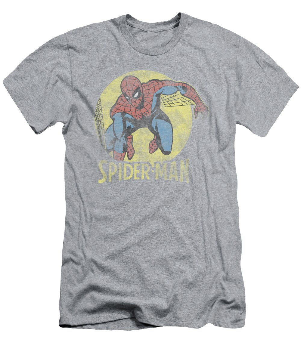 Marvel Spider Man Classic Comic Themed Circle Portrait Rupert Heidi T-Shirt