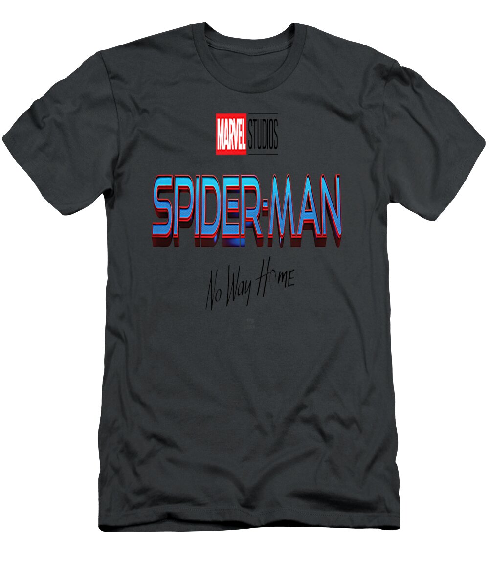 Marvel Spider Man No Way Home Movie Logo Black Anabil Lexim T-Shirt