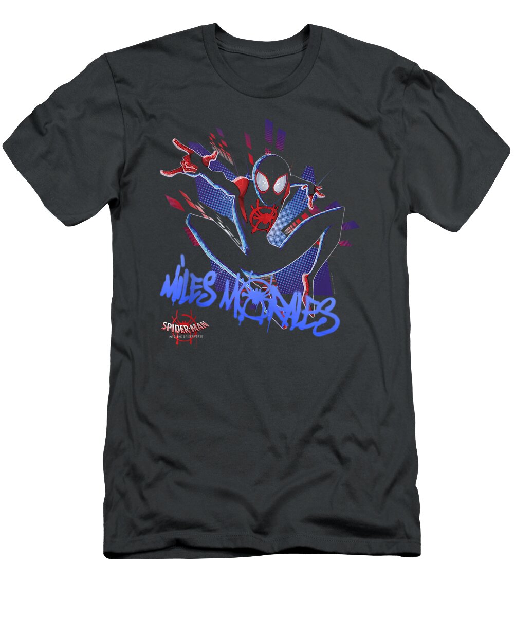 Marvel Spider Man Spiderverse Graffiti Explosion Mivaam Muna T-Shirt