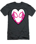 Marvel Spiderman Ghost Spider Spidergwen Heart Mask Logo Roddie Missan T-Shirt