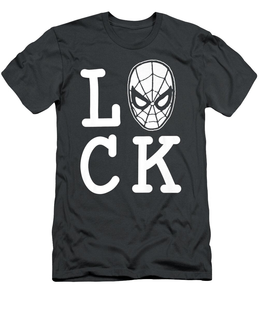 Marvel Spiderman Lucky St Patricks Day Text Premium Mae Miella T-Shirt