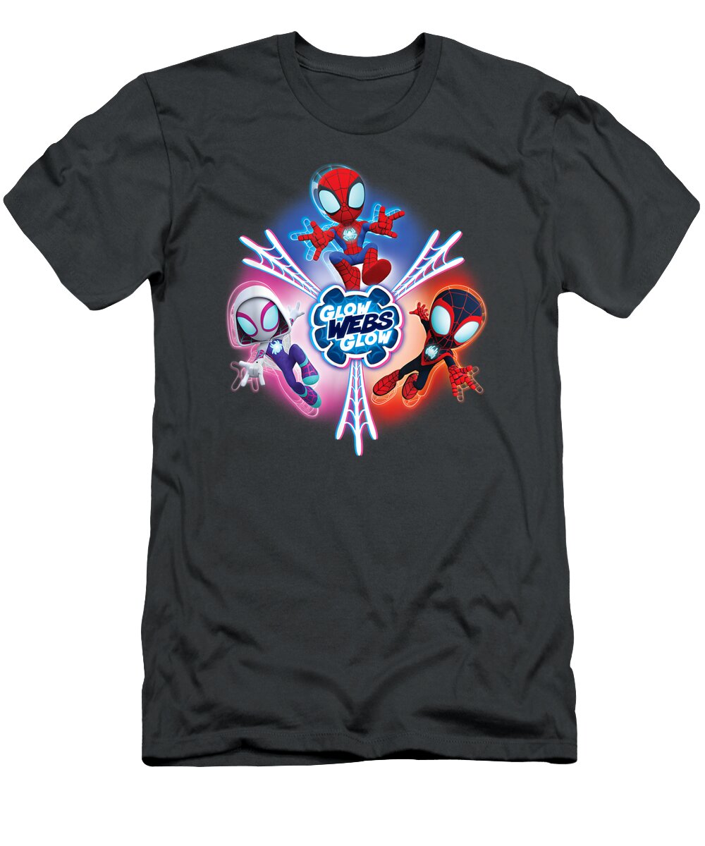 Marvel Spidey and His Amazing Friends Glow Webs Glow Icon Zachar Franky T-Shirt